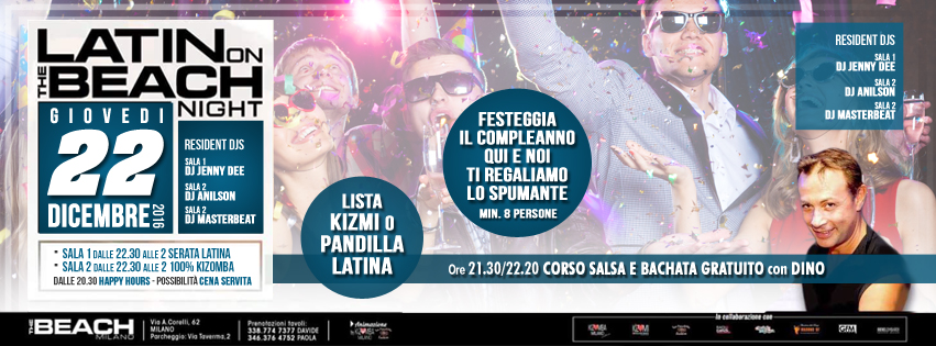 Latin Night_giovedì_The_Beach_Club_Milano_locandina Latin Night_giovedì_The_Beach_Club_Milano_locandina
